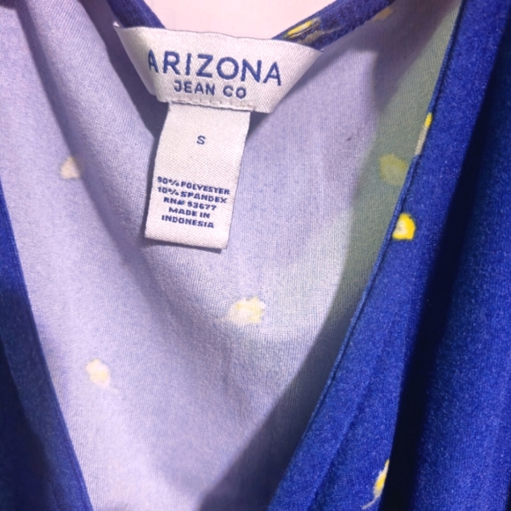 Arizona Jean Co. Blue Spring/Summer Dress with Yellow Accents Small image 4